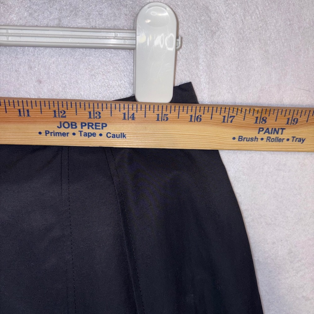 Maeve Anthropologie Black Oversized Bow structured pencil Midi Skirt Size 14 NWT - Picture 7 of 11